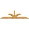 Ekena Millwork Richland Rough Sawn Timber Gable Bracket, Western Red Cedar, 96"W x 28"H x 2"D x 6"F, 7/12 Pitch GBW096X28X0206RIC00RWR - alternate 1